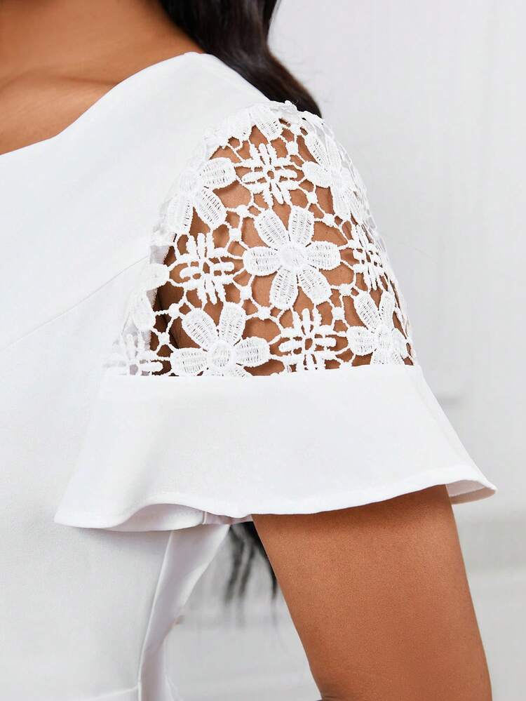 Ladies' Plain Embroidery Design Simple Dress
