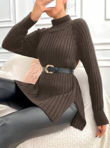 EURMUSE 女士毛衣 - 棕色 - 查看 3