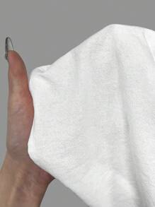 Manfinity Homme Męski Wcięcie Kołnierz Krótki Rękaw Koszula I Sznurek w talii Szorty 2 szt./zestaw