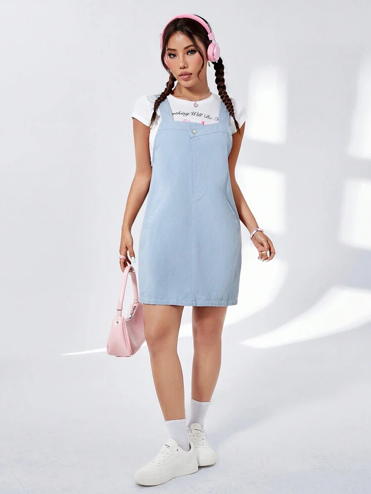 Ladies' Fresh Light-Colored Casual Dress