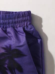 ROMWE MEN ROMWE Avant Nam In Sóng Quần short Thích hợp Đối với Mặc hàng ngày In Mùa Xuân Và Mùa hè - Nhiều màu - Xem 3