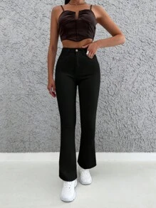 Cottnline Jeans évasés unicolore