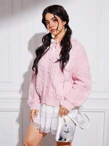 ROMWE Kawaii Số Hình hoa Thỏ In Nhỏ bé Túi đeo vai Có tay cầm Và Chéo cơ thể Dây đeo - trắng - Xem 2
