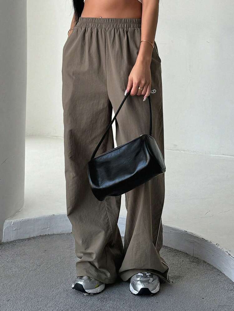 Women's Elastic Waist Parachute Pants