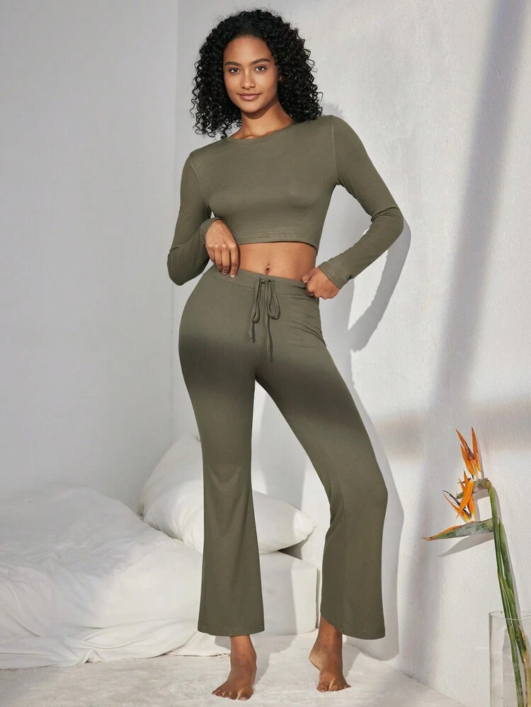 Leisure Women's Cropped And Fitted Homewear Top