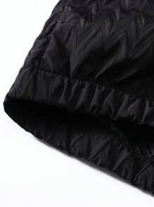 Manfinity Homme Chaqueta De Hombre Con Cremallera De Color Sólido - Negro - Ver 4