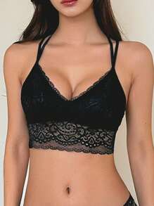 DAZY Lace Beauty Back Bra - Black - View 5