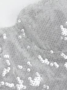 SHEIN Unity Vestido De Cuerpo Ajustado Sin Tirantes Con Brillos