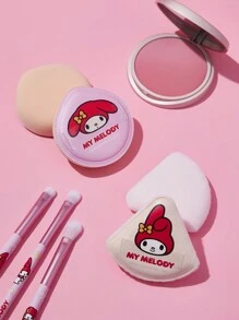 HELLO KITTY AND FRIENDS | SHEIN 超柔軟棉花糖粉撲套裝（2個/包） - 紅色 - 查看 1