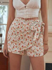 GENKIRA Random Printed Women's Shorts - Multicolor - View 3