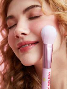 HELLO KITTY AND FRIENDS | SHEIN 1支卡通印花粉色粉底掃 - 紅色 - 查看 6