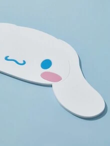 HELLO KITTY AND FRIENDS | SHEIN 1 件可愛兔子設計杯墊 - 藍白色 - 查看 3