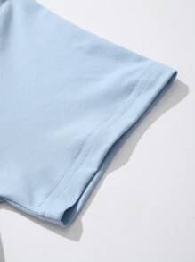 Cartoon Pattern Short Sleeve T-Shirt For Tween Girls