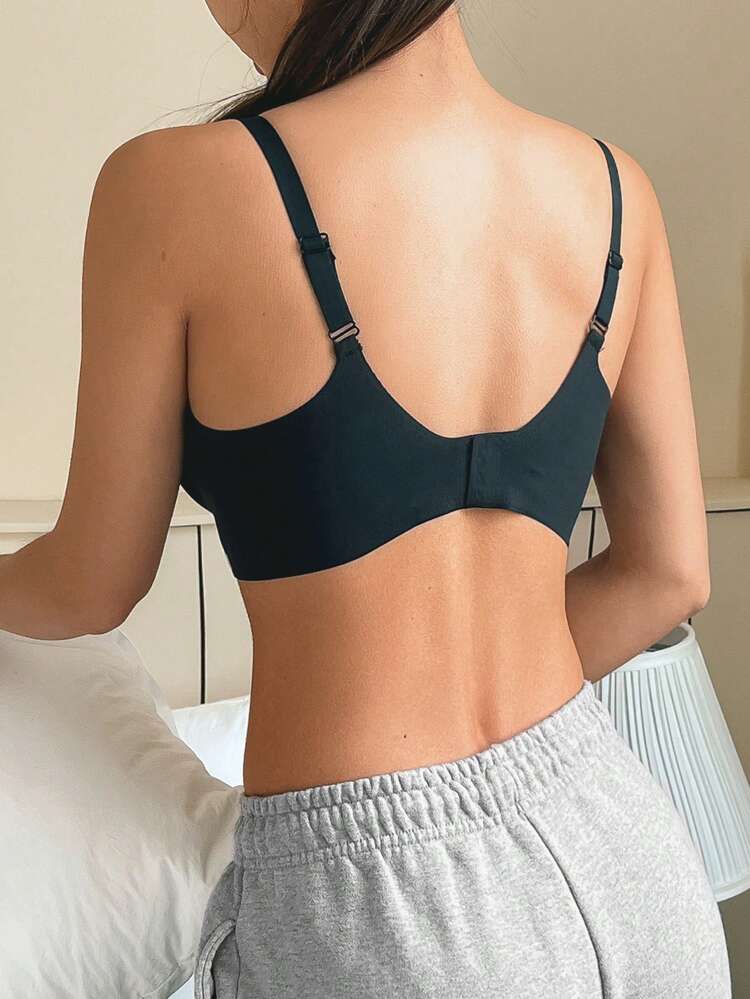 Color Block Seamless Bra Lingerie For Women