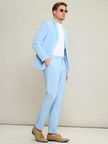 Manfinity VCAY Men's Casual Woven Two-Piece Suit