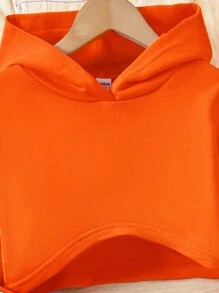 Sparklyn 適用於少女的字母條紋連帽衫、背心和工裝褲套裝