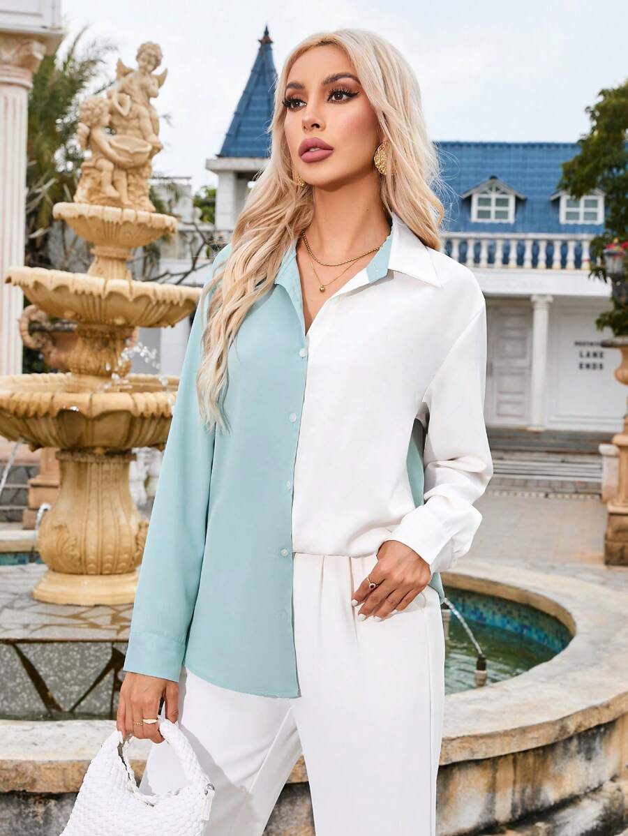 Aveloria Color Block Women's Shirt - Multicolor - View 1