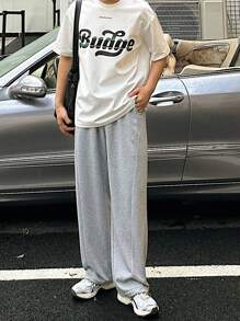 DAZY Men's Asymmetric Stripe Spring/Summer Baggy Pants Men Joggers