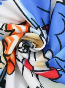 SHEIN 1件年輕男孩休閒可愛的街頭兔子和字母印花短袖t恤,舒適透氣,適用於春夏季 - 白色 - 查看 6