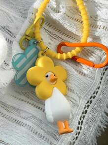 DAZY 可愛的多彩花形鑰匙扣吊墜 - 彩色 - 查看 7