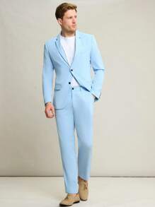 Manfinity VCAY Men's Casual Woven Two-Piece Suit