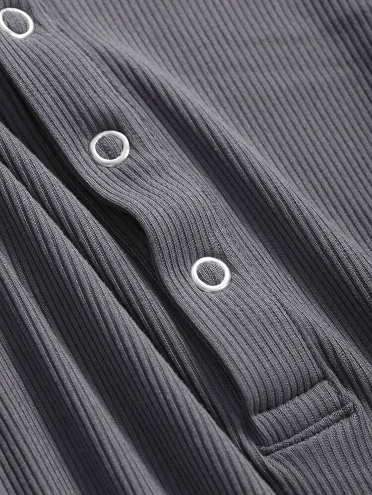 Solid Color Round Neck Half-Buttoned Bodycon Long Sleeve Women's T-Shirt,Fall Women Clothes Going Out Tops Women