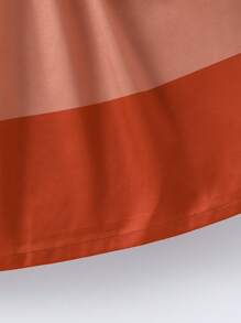 SHEIN Young Girl's Color Block Cami Dress With Bow Embellishment