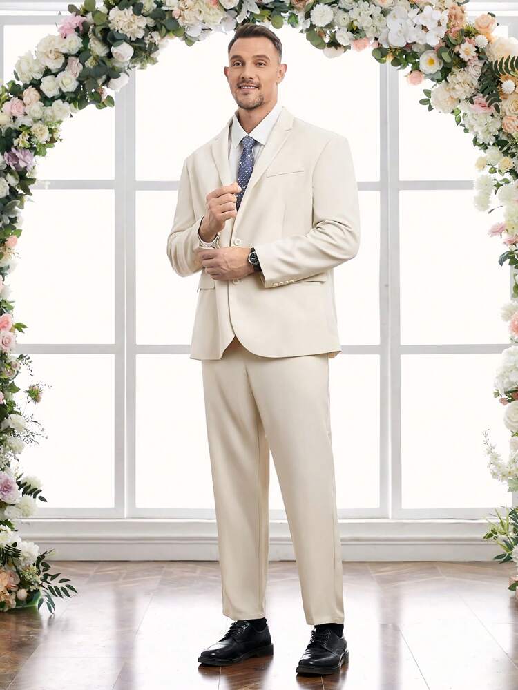 Woven Casual Two-Piece Suit (Plus Size)