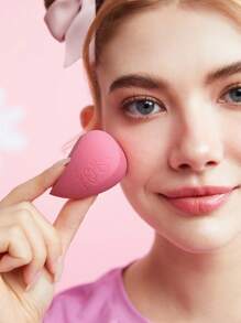 HELLO KITTY AND FRIENDS | SHEIN 2pcs Super Soft & Elastic Makeup Sponges - Red - View 2