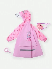 Girls' Raincoat For Teenagers - Pink - View 3