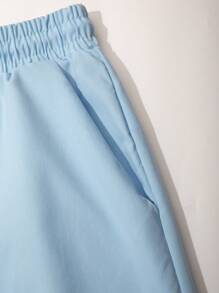 Manfinity RSRT 2pcs/Set Men's Coconut Tree Printed Short-Sleeve Shirt - Baby Blue - View 7