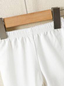 SHEIN 5入組可愛嬰兒男童家居服套裝,包括長袖、長褲、披風開領吊帶裝和帽子 - 彩色 - 查看 4