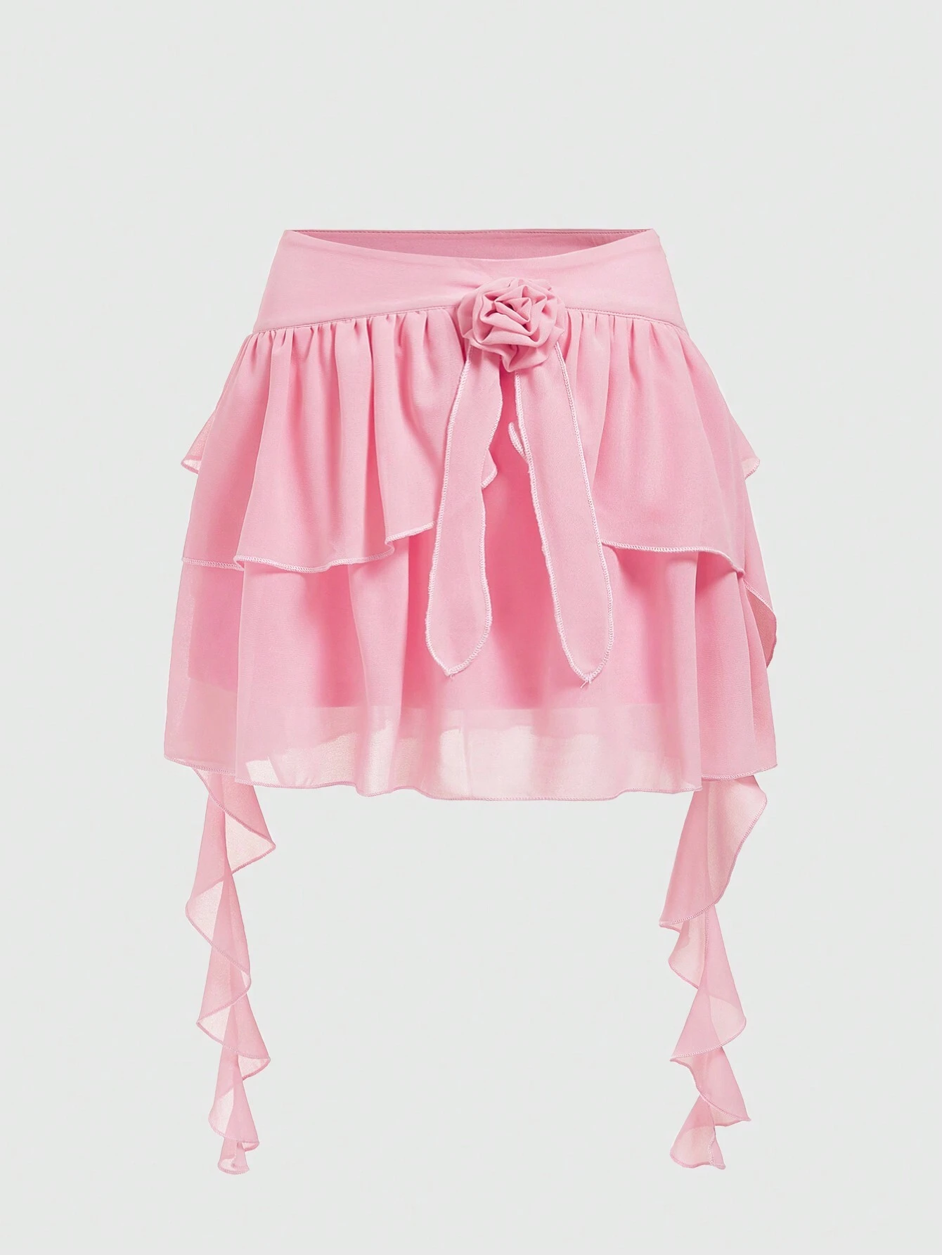 【elfelfelfarchives】ROSE LAYERED SKIRT ROSE LAYERED SKIRT [IVORY] - elfelfelf archives | 60