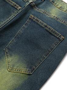 男士牛仔褲 - 中等水洗藍 - 查看 5