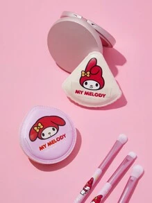 HELLO KITTY AND FRIENDS | SHEIN 超柔軟棉花糖粉撲套裝（2個/包） - 紅色 - 查看 9