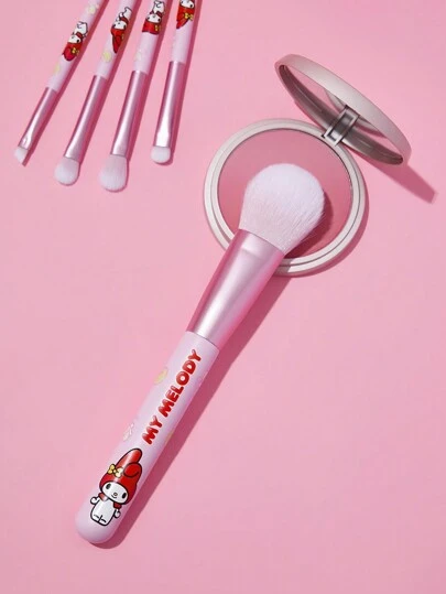 HELLO KITTY AND FRIENDS | SHEIN 1支卡通印花粉色粉底掃