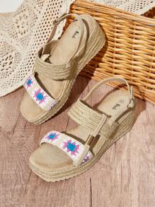 SheIn VCAY Women's Wedge Heel Platform Sandals