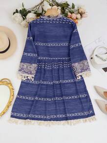 EMERY ROSE 女式流蘇西式洋裝 - 彩色 - 查看 2