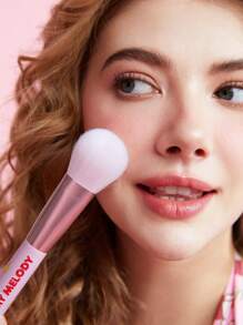 HELLO KITTY AND FRIENDS | SHEIN 1支卡通印花粉色粉底掃 - 紅色 - 查看 2