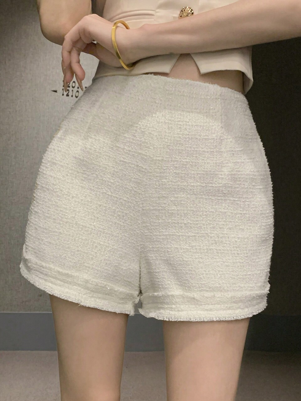 Women's Solid Color High Waisted Shorts