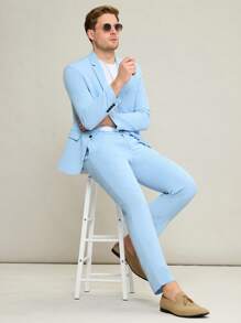 Manfinity VCAY Men's Casual Woven Two-Piece Suit