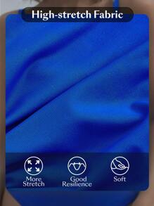 Swim Chiccia Summer Beach Women's Ruched One-Piece Swimsuit With Spaghetti Straps Carnival - Royal Blue - View 6