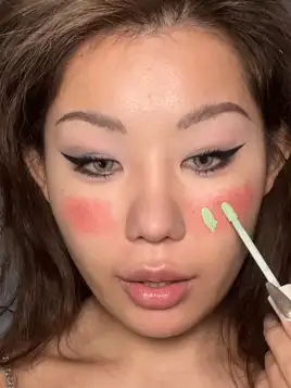 SHEGLAM Like Magic Color Correcting Concealer-Green Corrector Liquid  Concealer Long Lasting Brightening Full Coverage Weightless All-Day Hydrate Concealer Brand Beauty Makeup Face Paint Cosmetic For Women Girls Perfect For Spring Summer Ideal For Y2K Fancy Fashion Suitable For Birthday Mother'S Day Gift Rave Party Ready Best Color - Green - View 3
