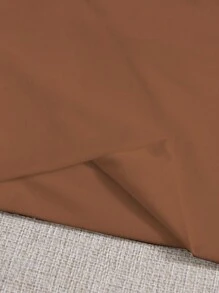 SHEIN Unity Ladies' Solid Color Cropped Camisole Top - Coffee Brown - View 4