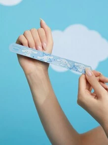 HELLO KITTY AND FRIENDS | SHEIN 2 件裝卡通圖案可愛便攜式指甲銼套裝 - 淺藍色 - 查看 3