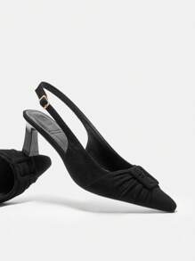 Woman Shoes High Heels, Pointed-Toe Stiletto Shoes, Simple And Elegant, Suitable For Daily Work For Spring And Summer - Black - View 7