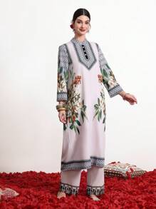 Divindia 女裝印花a字裙