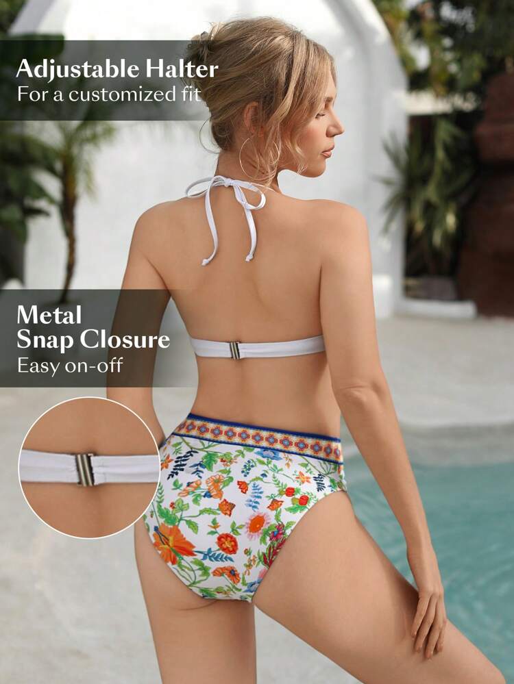 Women's Printed Bikini Set Carnival Summer Beach