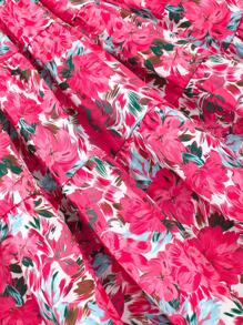 SHEIN Vestido de niña preadolescente con mangas de tapilla y estampado