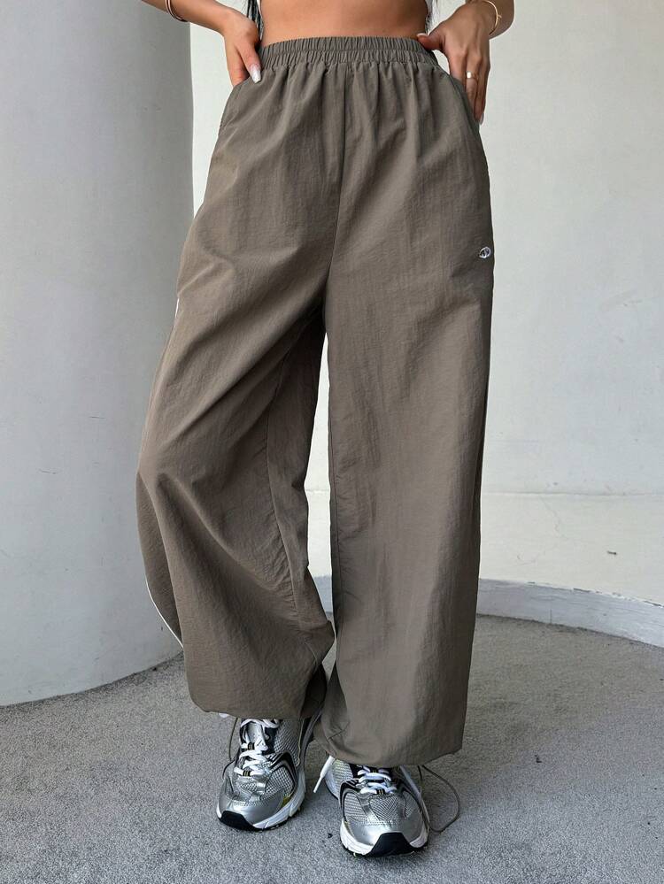 Women's Elastic Waist Parachute Pants